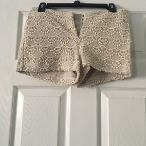 Crochet shorts